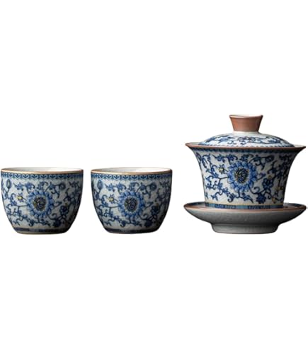 Amazon.co.jp: チャイニーズティーカップセラミック 唐三彩茶セット